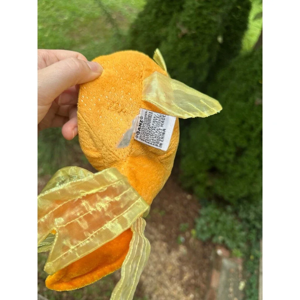Retired Webkinz Stuffed Orange Goldfish Plush Toy 2008